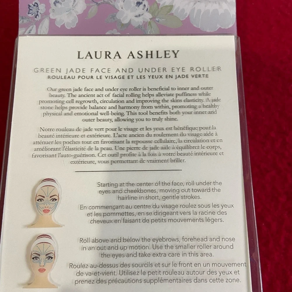 Laura Ashley green jade‎ eyes and face roller